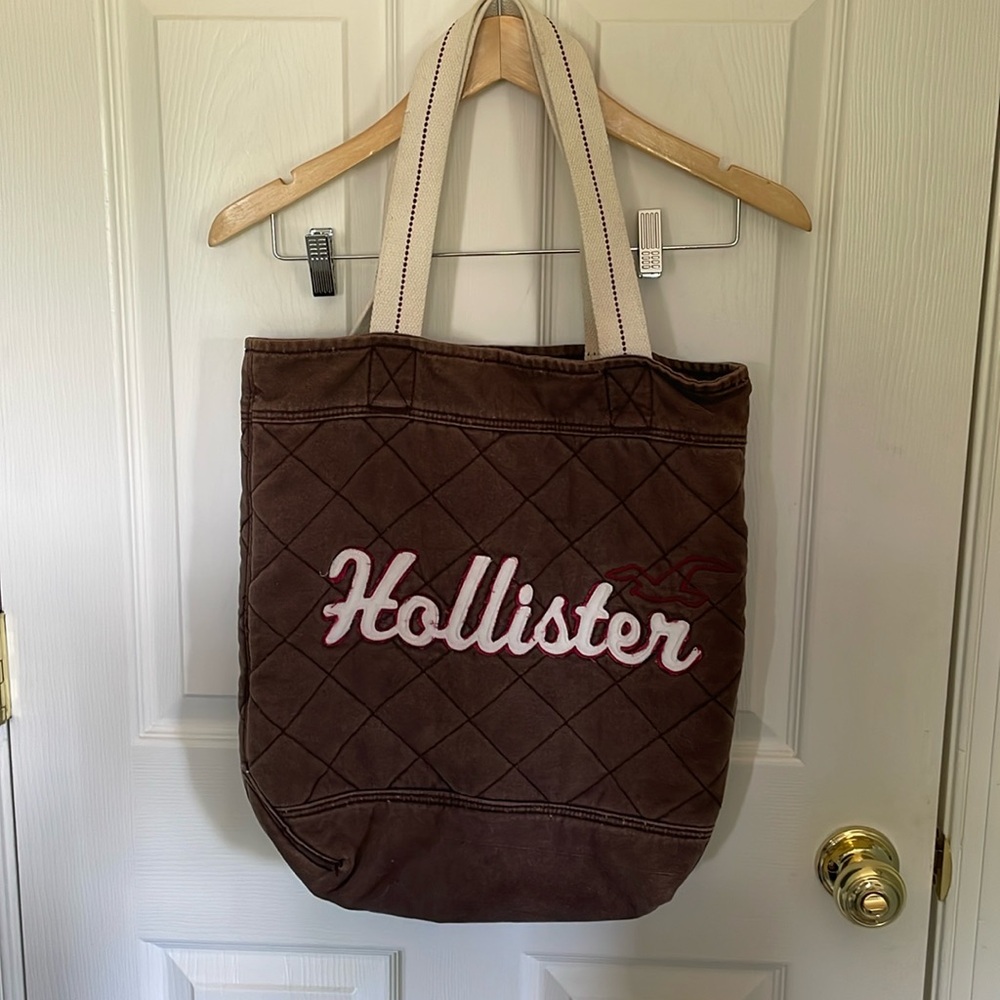 VTG Hollister quilted tote